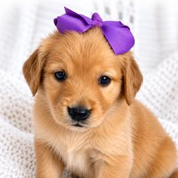 Purple Plum - Dark golden female Golden Retriever puppy in Apple Valley, California from Frankly Golden