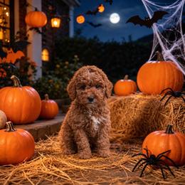 Ezra - Red  male Goldendoodle puppy in Roseburg, Oregon from Dbos Furry Friends