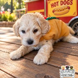 Bran - Cream male Goldendoodle puppy in Rockledge, Florida from Bellady's Shihpoos
