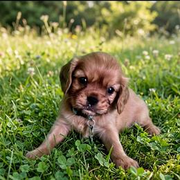 Benson - Ruby male Cavalier King Charles Spaniel puppy in Pennsylvania from Julie's Cavalier King Charles Spaniels