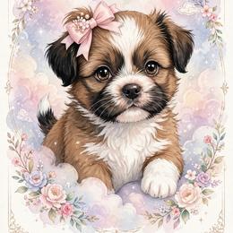 Meadow - Brindle female Shih Tzu puppy in Temple, Pennsylvania from Kathy Diego's Shih Tzus