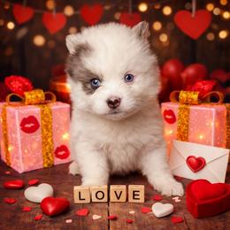 Destiny - White female Pomsky puppy in Amarillo, Texas from Pom Pom Pomskies