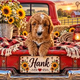 Hank - Red  male Goldendoodle puppy in Ozark, Missouri from Halo Doodles