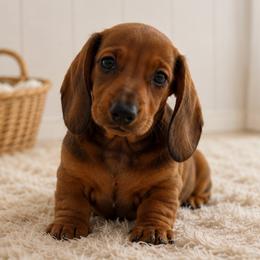 Rascals MALE - Red male Dachshund puppy in Desloge, Missouri from Snows Doxies