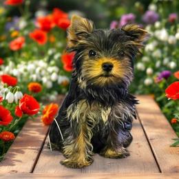 Juliette - Black and tan female Yorkshire Terrier puppy in Denver, Colorado from Totty's Tiny Paws