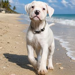 Bezalel - White male Dogo Argentino puppy in Morgan Hill, Pennsylvania from De la Fuerza De Dios