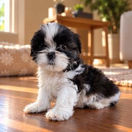 Princess - Black and white female Shih Tzu puppy in Downey, California from Cali shih tzu