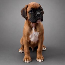 Grey - Fawn male Boxer puppy in Okaloosa County, Florida from Archangel Boxers