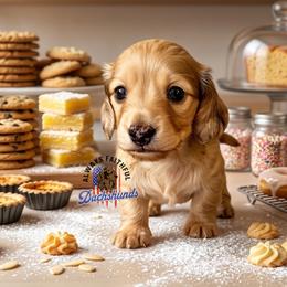 AFDs Gus - Cream male Dachshund puppy in Waverly, Ohio from Always Faithful Dachshunds