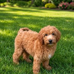 Male 4 - Red  male Goldendoodle puppy in Sauk Village, Illinois from Midwest Timberland Pups