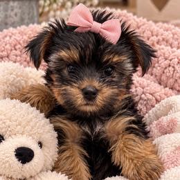Sarabi - Black and tan female Yorkshire Terrier puppy in West Fargo, North Dakota from A Yorkie Tale