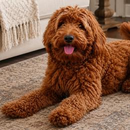 Allie - Red  female Goldendoodle puppy in Middletown, Ohio from Lady Doodle Farm