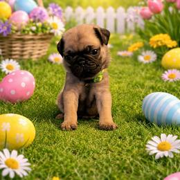 Leo - Fawn male Pug puppy in Winter Haven, Florida from Lisa's Pugalicious Pugs