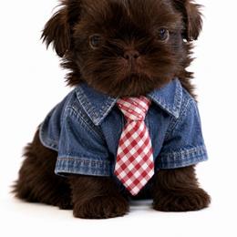 Maverick - Liver male Shih Tzu puppy in Dallas, Texas from Heart and Soul Shih Tzu