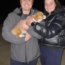 "Kya with her owners " Pembroke Welsh Corgi Puppies from Gotta Chase Em All Corgis