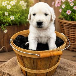 Boy 2 Clover - Light golden male Golden Retriever puppy in Angier, North Carolina from Howard's Retrievers