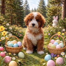 Blaze - Red  male Goldendoodle puppy in Roseburg, Oregon from Dbos Furry Friends
