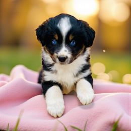 Raven - Black tri female Miniature Australian Shepherd puppy in Mountainburg, Arkansas from Stonehill Aussies