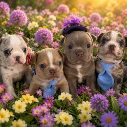 Companion Cross puppies from Angie's Little Bostons And Frenchies