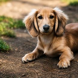 ARMANI- AKC Import Lines - Cream male Dachshund puppy in Coweta, Oklahoma from Sunnyside Dachshunds
