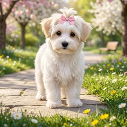 Quinevere (We just call her Quinnie) - White and tan female Morkie puppy in Fall River, Massachusetts from Exquisite Babydoll Morkies and Yorkies