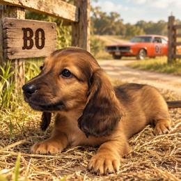 Bo - Red male Dachshund puppy in Crystal River, Florida from DachGen