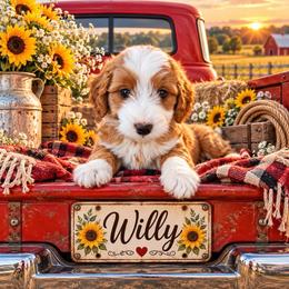 Willy - Red  male Goldendoodle puppy in Ozark, Missouri from Halo Doodles