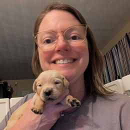 Light Purple - Light golden female Golden Retriever puppy in Madison, Ohio from Heckmans English Cream Golden Retrievers