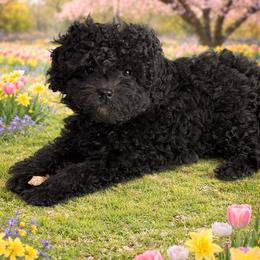 HP1 - Black male Poodle puppy in Benson, North Carolina from A Bundle of Love