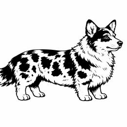 Boy 1 - Black and white male Cardigan Welsh Corgi puppy in Natchitoches. La, Louisiana from Bleu Bayou Corgis