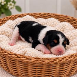 Guernsey - Tri-color female Cavapoo puppy in Salt Lake City, Utah from SunnySide Mini Doodles