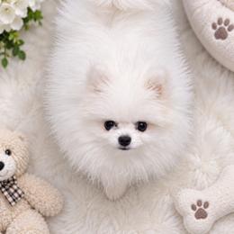 Girl 1 - White female Pomeranian puppy in Grand Prairie, Texas from D’ Pomlovers