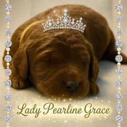 Lord Jasper Pearlstone - Red  male Poodle puppy in Woodbridge, Virginia from Rosa Red Standard Poodles