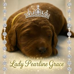 Lord Jasper Pearlstone - Red  male Poodle puppy in Woodbridge, Virginia from Rosa Red Standard Poodles