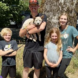 L64-01 - Red mottled male Australian Cattle Dog puppy in Sheridan, Oregon from 6pk Cattledogs