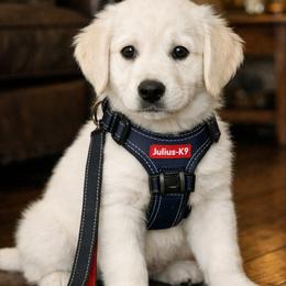 Jasper 3 - Light golden male Golden Retriever puppy in Garland, Texas from RFGoldens