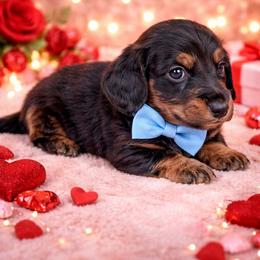 Scooby - Black and tan male Dachshund puppy in Eufaula, Alabama from B’s Dachshunds