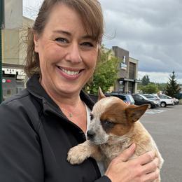 L65-05 Newman - Red mottled female Australian Cattle Dog puppy in Sheridan, Oregon from 6pk Cattledogs