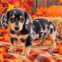 Eloise - Dapple female Dachshund puppy in Industry, Illinois from KDKs Kennels