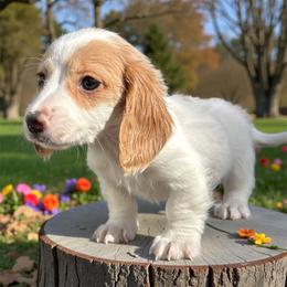 AKC piebald female - Piebald female Dachshund puppy in Glen St Mary, Florida from Little Pawz, LLC
