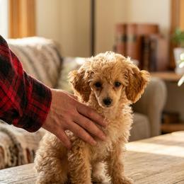 Peacan - Apricot female Poodle puppy in Southfield, Michigan from Standard Hearts
