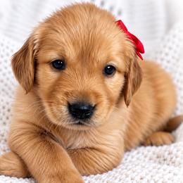 Red Cherry - Dark golden female Golden Retriever puppy in Apple Valley, California from Frankly Golden