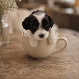 Indie - Black and chalk female Australian Labradoodle puppy in Denton, Texas from Dignity Labradoodles