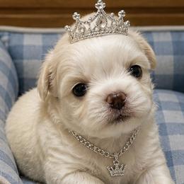 Boy 2 - Cream and white male Shih Tzu puppy in Etoile, Texas from Dollface Dollie’s Shih Tzus