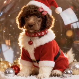 Miss Red Collar - Parti female Poodle puppy in Screven, Georgia from Dreamland Standard Poodles