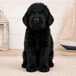 Captain Banks - Black male Double Doodle puppy in Whitsett, North Carolina from Rock Creek Doodles NC