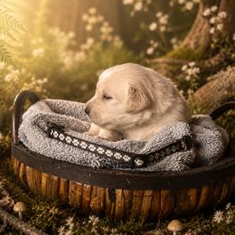 Boy 1 - Light golden male Golden Retriever puppy in Ormond Beach, Florida from Sterling Run Retrievers