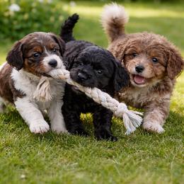 Cavapoo All Grown Up from Son Kissed Puppy Co