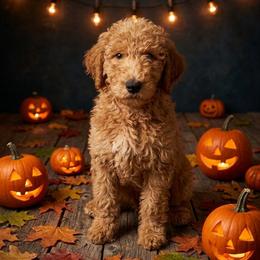 Ham - AKC - Apricot male Poodle puppy in Haines City, Florida from Noelle Poodles