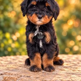 Ollie - Tri-color male Bernedoodle puppy in Greenville, Texas from Doodles of Promise